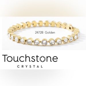Touchstone Crystal by Swarovski Golden mini ice bracelet new in box